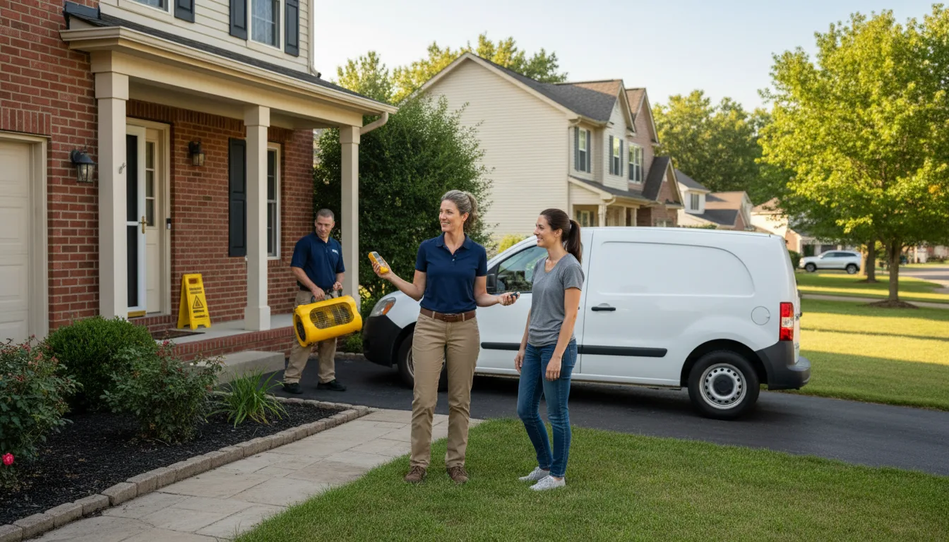 Residential water damage restoration in Whiteface, TX